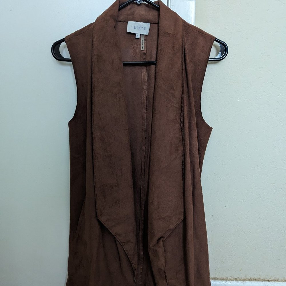 1. State Faux Suede Vest